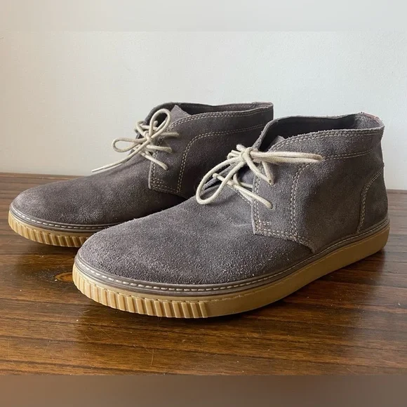 Johnston & Murphy, 11.5, mens gray suede lace up chukka boot like new condition - Picture 1 of 11